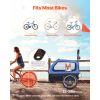 Dog Bike Trailer, Supports up to 88 lbs, 2-in-1 Pet Stroller Cart Bicycle Carrier for Small & Large Dogs, Easy Folding Frame with Quick Release Wheel