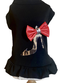 Loubarkin Panthera Dress (Color: Black, size: large)