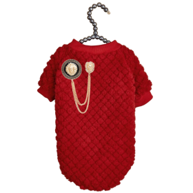 Furry Lioness Dog Sweater (Color: White, size: large-l)