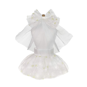 Wedding Dog Dress (Color: Black, size: extra-small-xs)