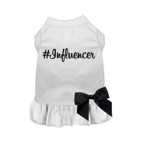 #Influencer Dress (Color: White, size: small)