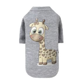 Cutie Dog Tee Collection (Color: Light Grey Giraffe, size: XXS)