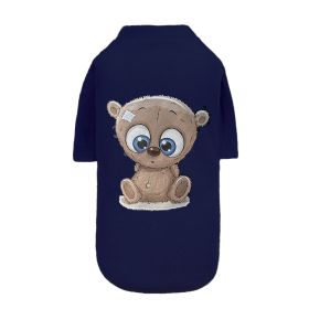 Cutie Dog Tee Collection (Color: Navy Teddy Bear, size: XXS)