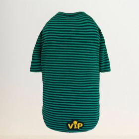 VIP Baby Dog Tee (Color: Striped Green, size: XXS)