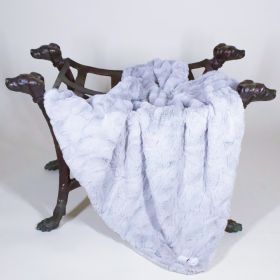 Bella Dog Blanket (Color: silver, size: LG)