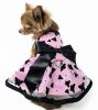 All Aflutter Pink & Black Dress