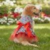 Cherry Stripe Harness Dress