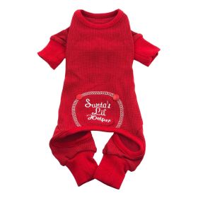 Christmas Dog Pajama - Santa's Lil' Helper (Option: Medium)
