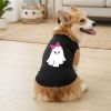 NEW - Cute Ghost with Bow Dog Shirt - Jet Black