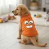 NEW - Happy Face Dog Shirt - Sunset Orange