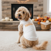 NEW - Little Pumpkin Pie Dog Shirt - White