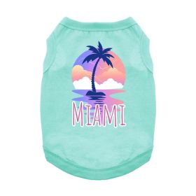 NEW - Miami Dog Shirt - Teal (Option: X-Small)