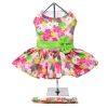 Pink Hawaiian Floral Dog Harness Dress