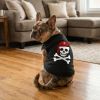 NEW - Pirate Skull with Red Bandana Dog Shirt - Jet Black