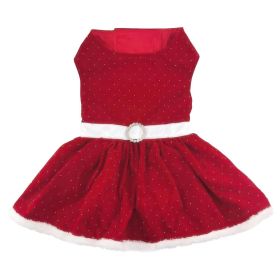 Red Velvet Sparkle Dress (Option: Small)