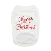 NEW - Merry Christmas Dog Shirt - White