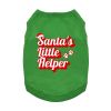 NEW - Santa's Little Helper Dog Shirt - Green