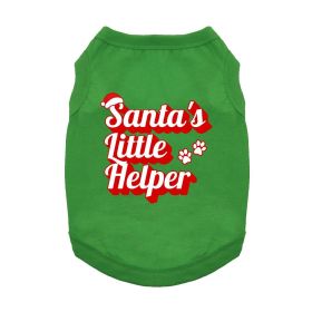 NEW - Santa's Little Helper Dog Shirt - Green (Option: 2X-Large)