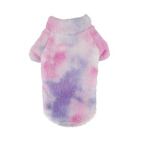Soft Plush Pullover - Tie-Dye Pink & Purple (Option: Medium)