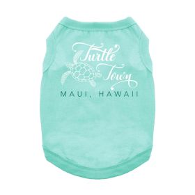NEW - Turtle Town Maui, HI Dog Shirt - Teal (Option: 3X-Large)