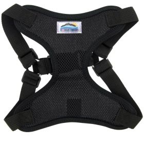 Wrap and Snap Choke Free Dog Harness - Black (Option: X-Small)
