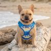 Wrap and Snap Hareness - Catching Waves Print and Mesh Choke Free Step in Harness
