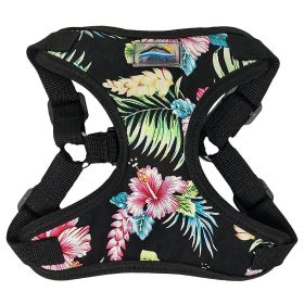 Wrap and Snap Hareness - Paradise Nights Print and Mesh Choke Free Step in Harness (Option: Small)