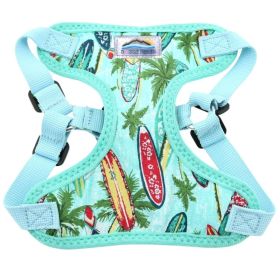 Wrap and Snap Choke Free Dog Harness - Surfboards and Palms (Option: X-Small)